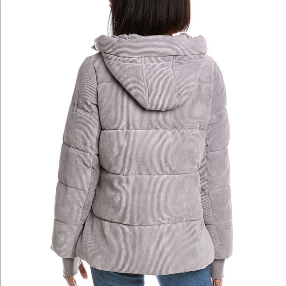 New Sam Edelman Funnel Neck Puffer Corduroy Cold Weather Coat - Picture 6 of 15